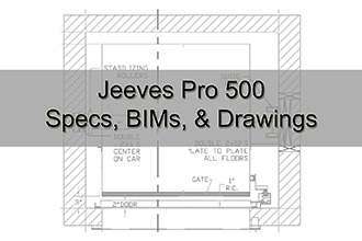JEEVS Pro 500規格，BIM和圖紙